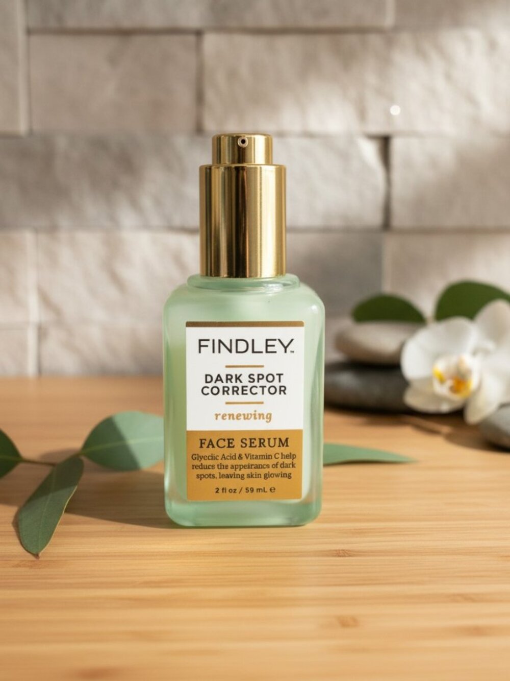Findley Dark Spot Corrector Renewing Face Serum with Glycolic Acid & Vitamin C